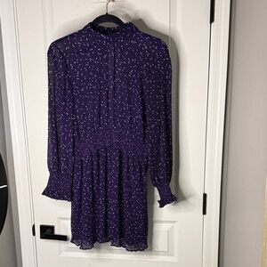 Zara Long Sleeve Purple Dress